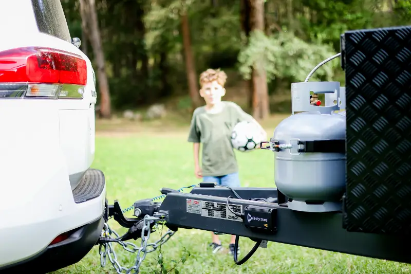 Elecbrakes EB2 on a family caravan